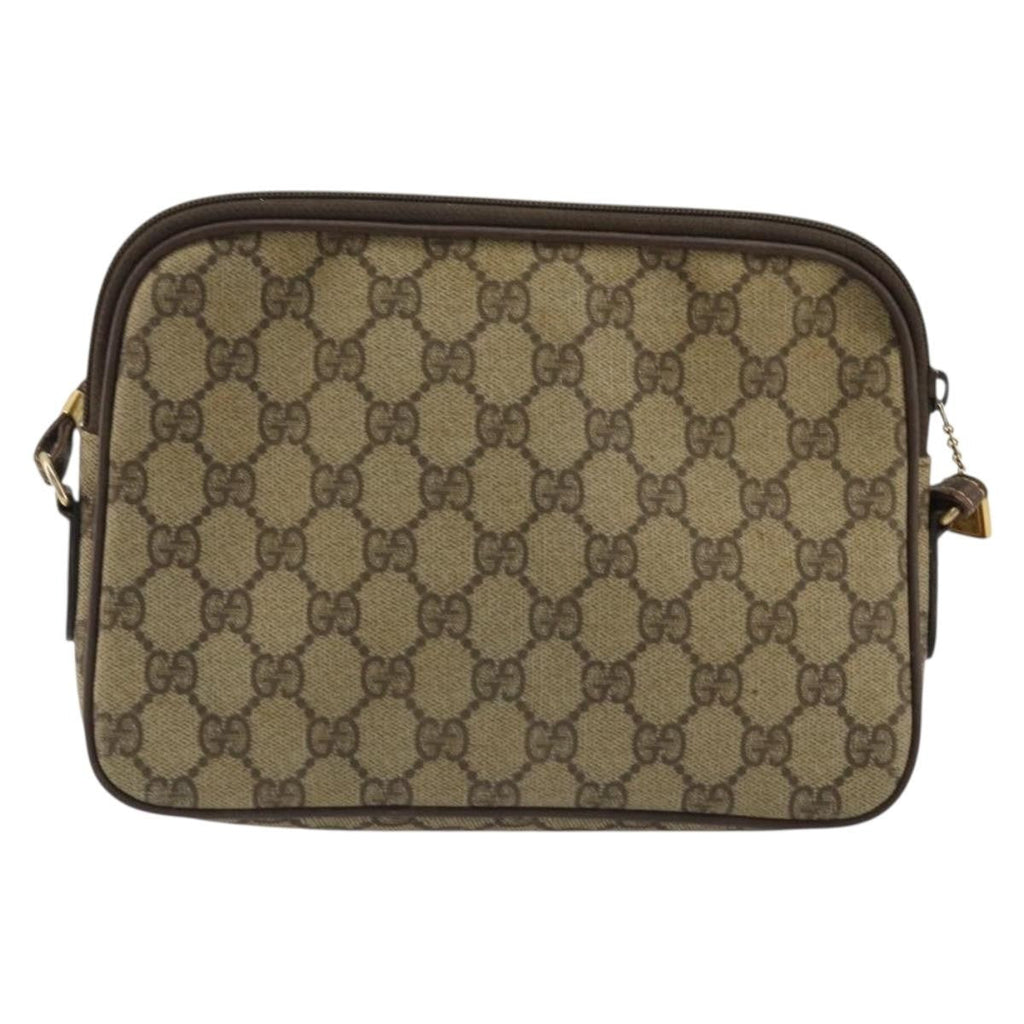 Gucci Gg Supreme Shoulder Bag Canvas Beige Canvas Handbag ( )