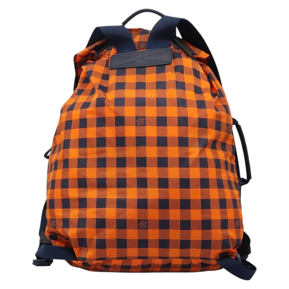 Louis Vuitton Aventure Backpack Damier Nylon Orange Nylon Backpack Bag (Authentic  )