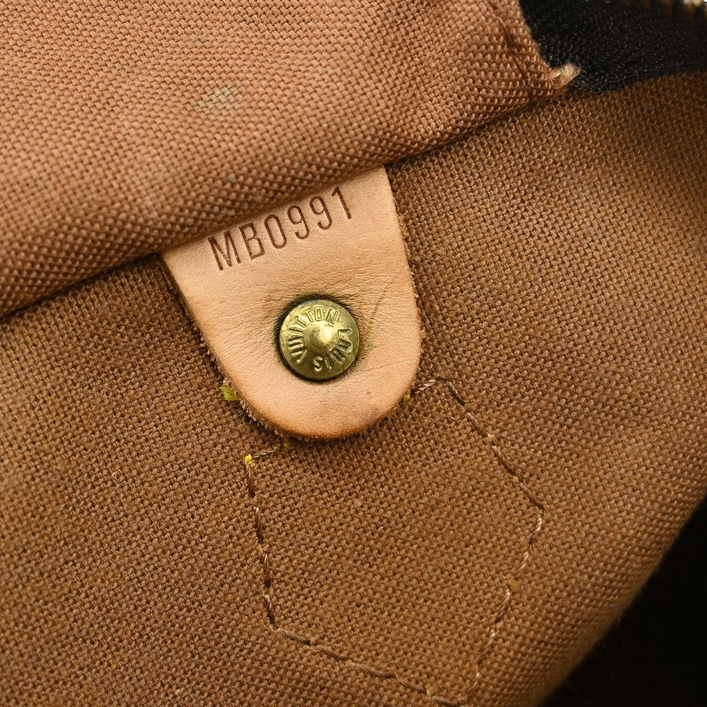 Louis Vuitton Speedy Handbag Monogram Canvas Brown Canvas Handbag ( )