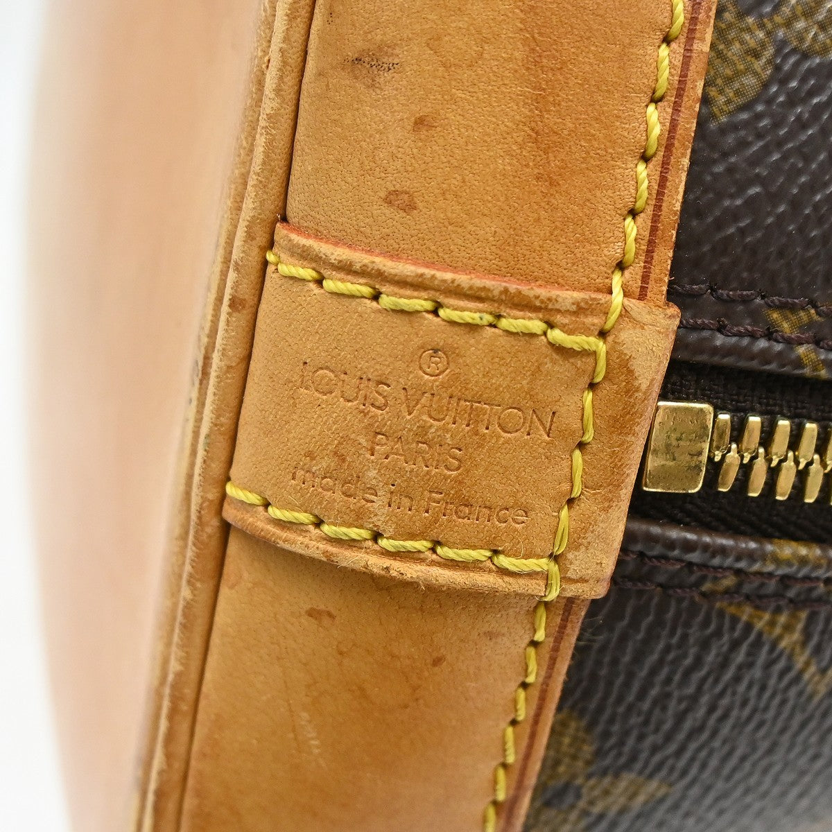 Louis Vuitton Alma Handbag Monogram Canvas Brown Canvas Handbag ( )