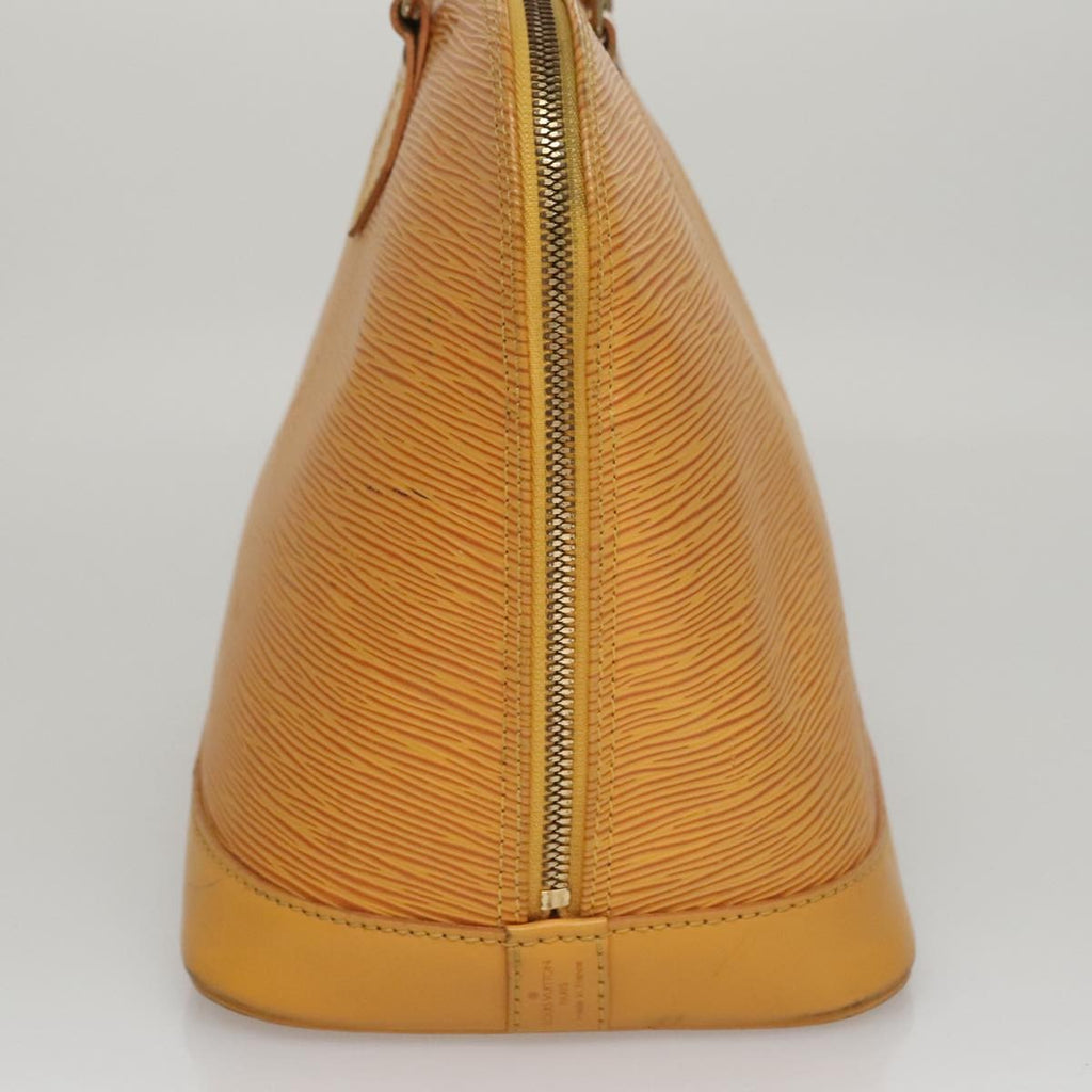 Louis Vuitton Alma Handbag Epi Leather Yellow Leather Handbag (Authentic  )