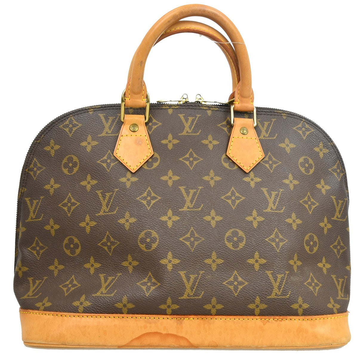 Louis Vuitton Alma Handbag Monogram Canvas Brown Canvas Handbag ( )