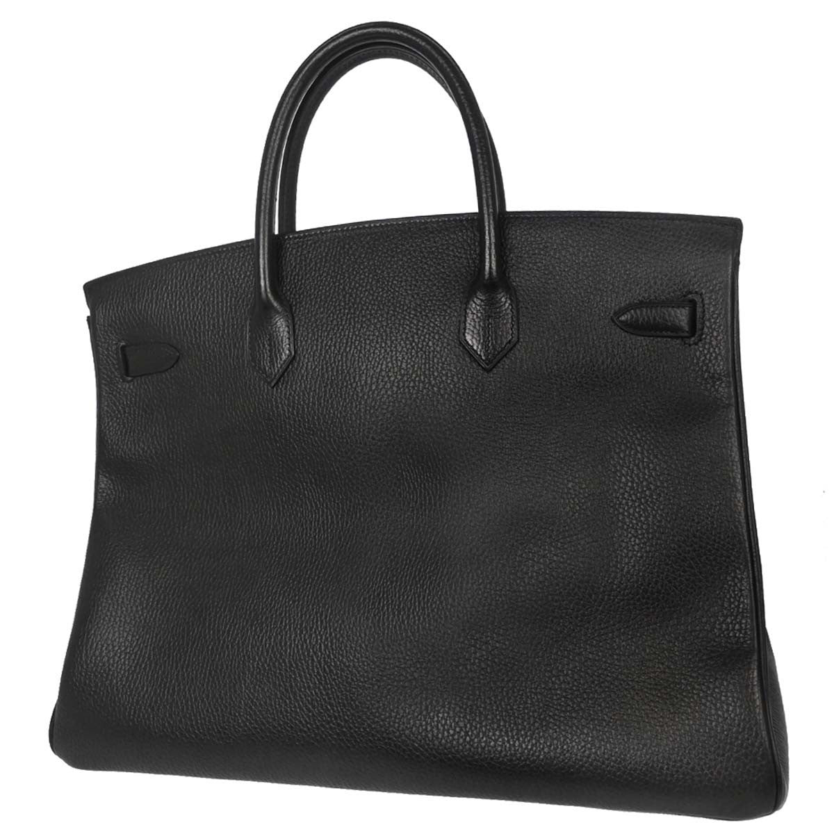 Hermes Birkin Handbag Black Ardennes With Gold Hardware Black Leather Handbag ( )
