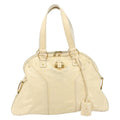 Saint Laurent Muse Shoulder Bag Leather White Patent_Leather Handbag ( )