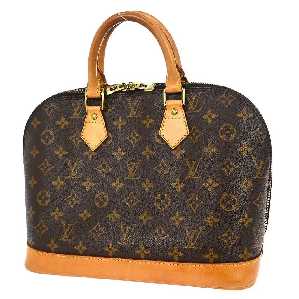 Louis Vuitton Alma Handbag Monogram Canvas Brown Canvas Handbag ( )