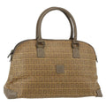 Fendi Zucchino Canvas Brown Canvas Handbag (Authentic  )
