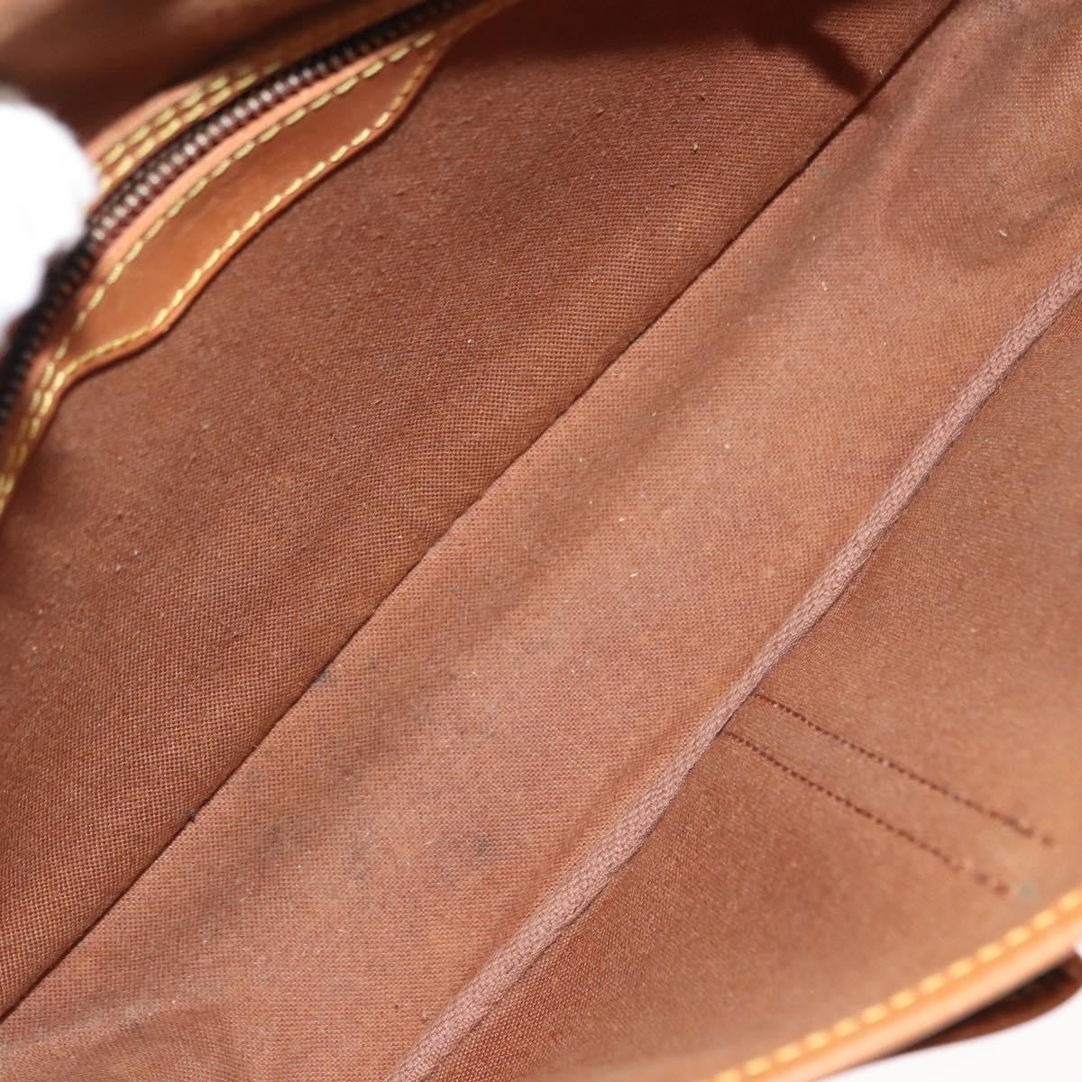 Louis Vuitton Sac Gibeciere Messenger Bag Monogram Canvas Brown Canvas Bag (Authentic  )