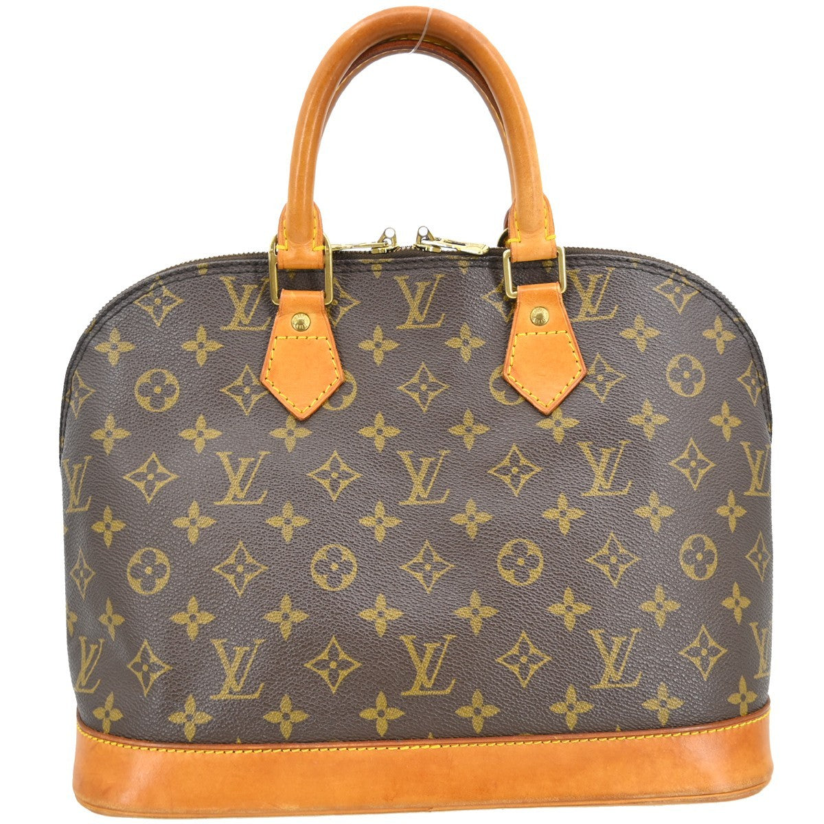 Louis Vuitton Alma Handbag Monogram Canvas Brown Canvas Handbag ( )