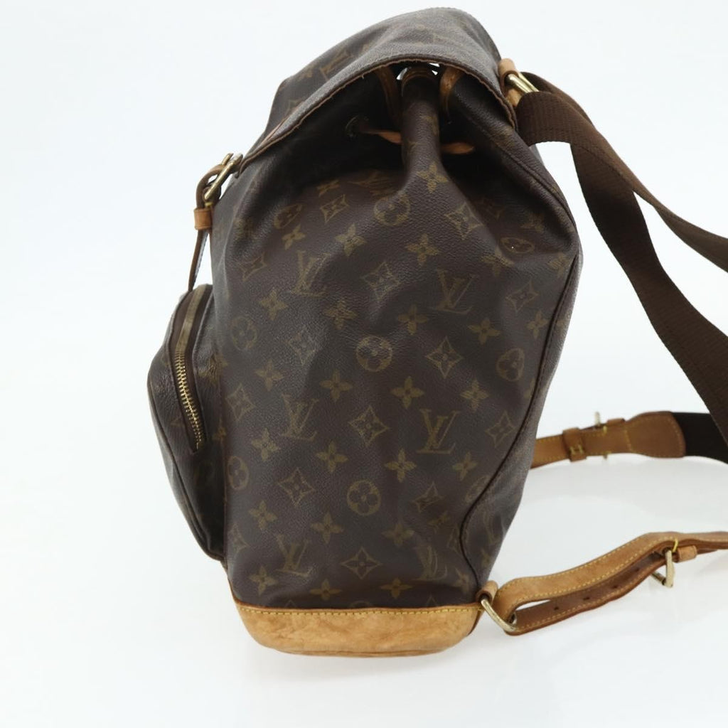 Louis Vuitton Vintage Montsouris Backpack Monogram Canvas Brown Canvas Backpack Bag ( )