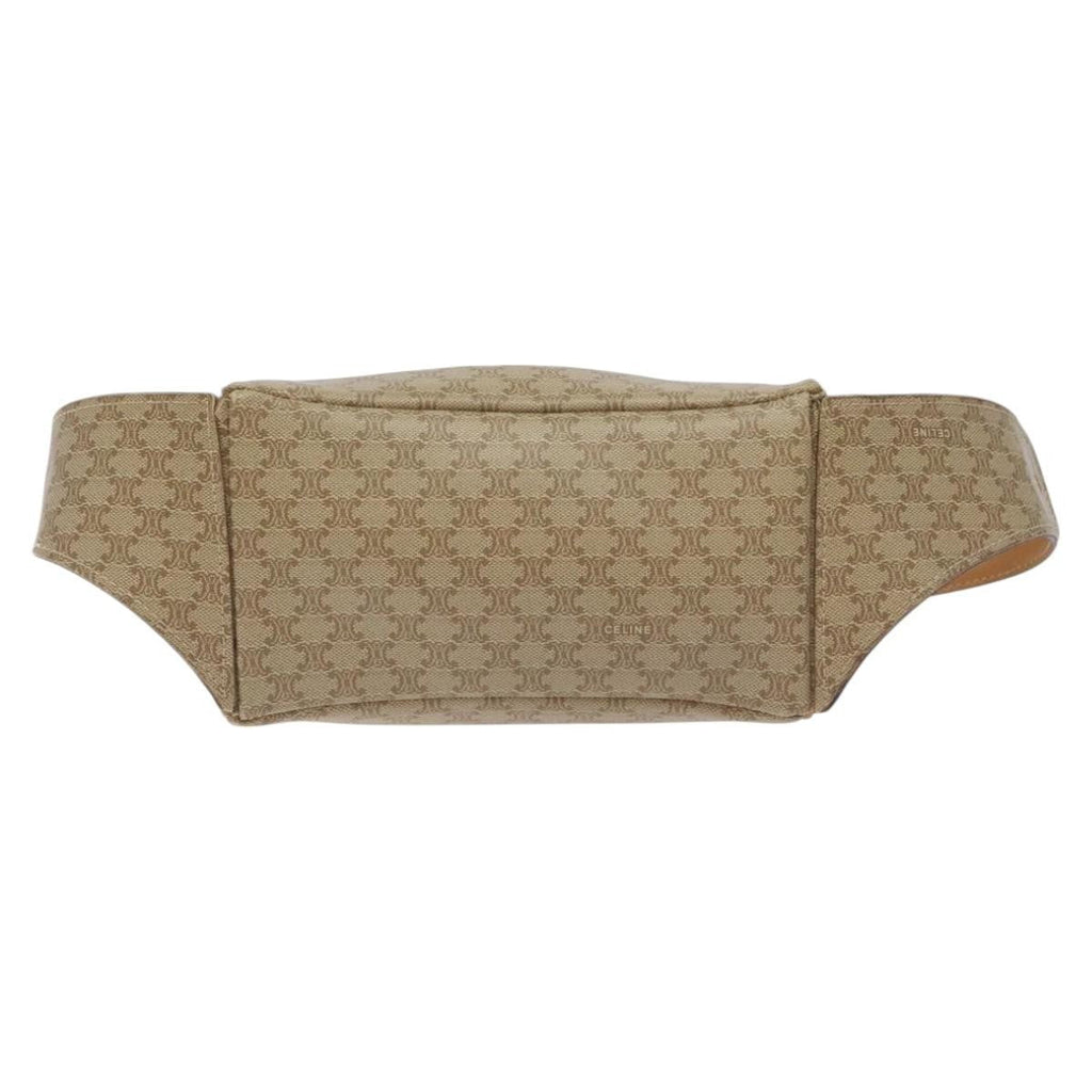 Celine Vintage Macadam Shoulder Bag Macadam Canva  Vinyl Beige Pvc,Canvas Backpack Bag ( )