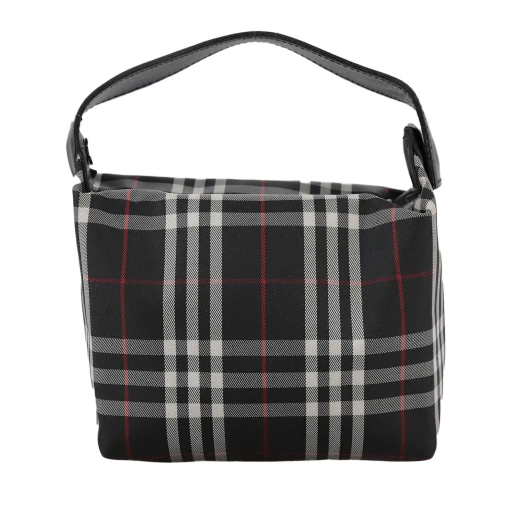Burberry Nova Check Handbag Nylon Black Nylon Handbag (Authentic  )
