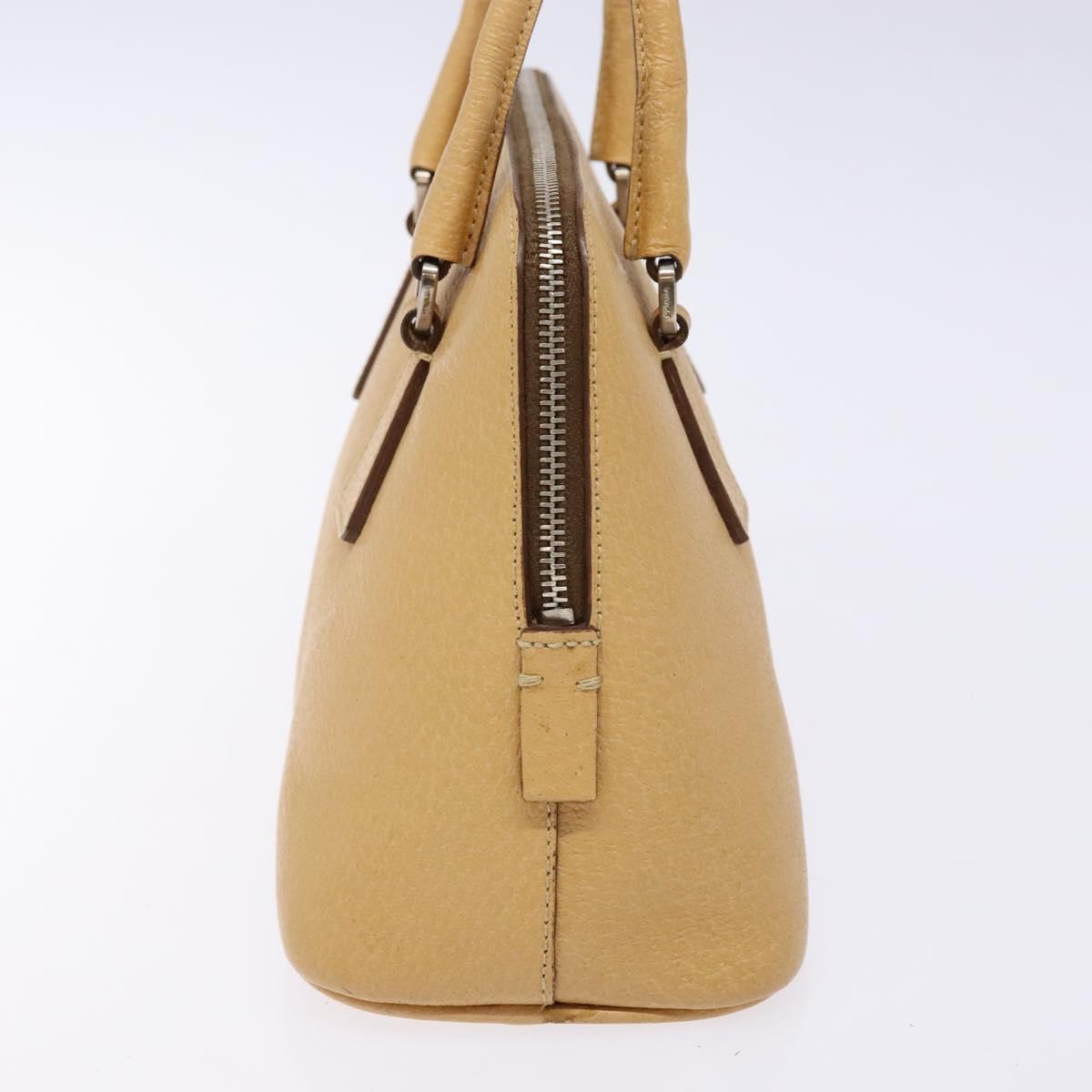 Prada Cuir Promenade Bag Saffiano Leather Beige Leather Handbag (Authentic  )