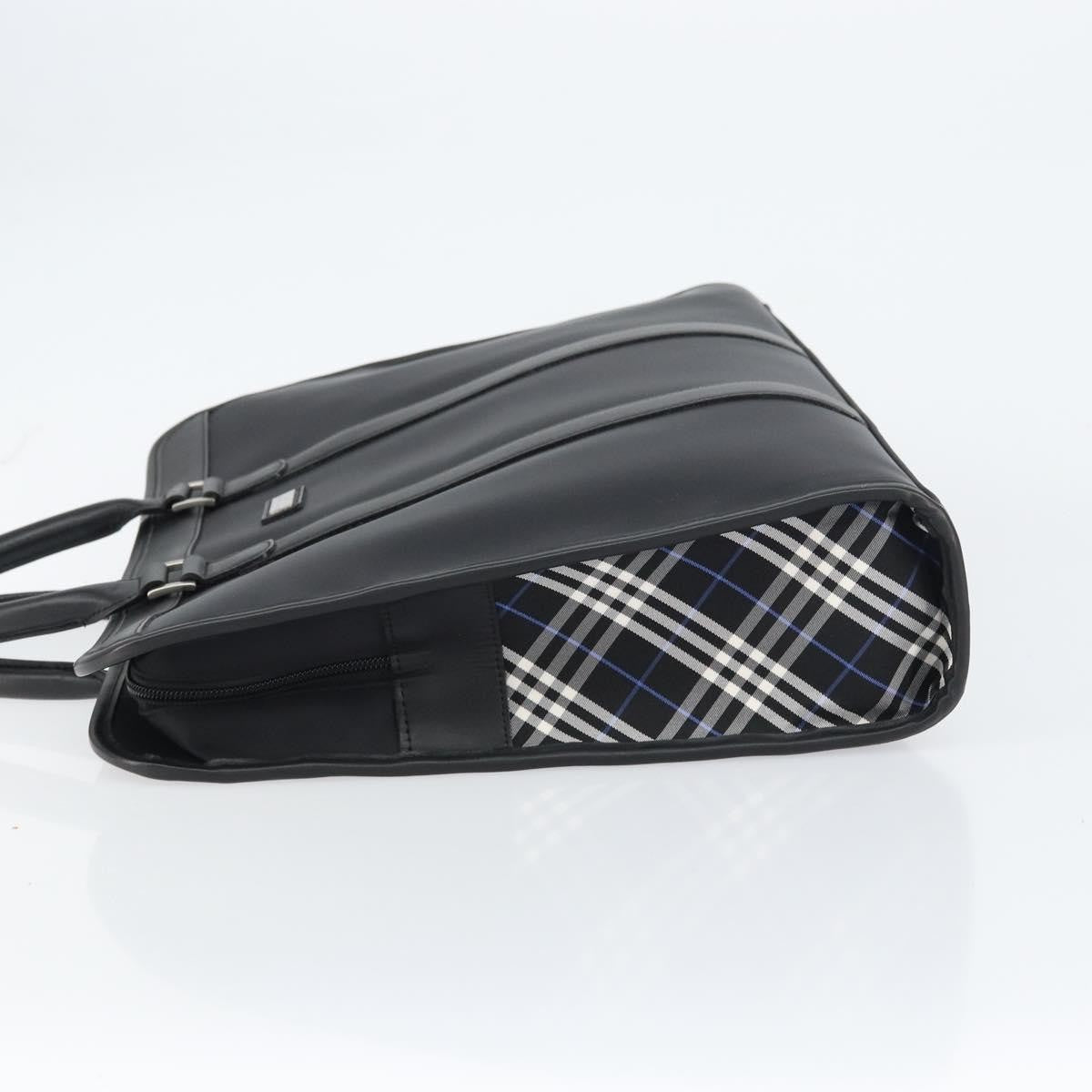 Burberry Black Label Business Bag Nylon Black Nylon Handbag (Authentic  )