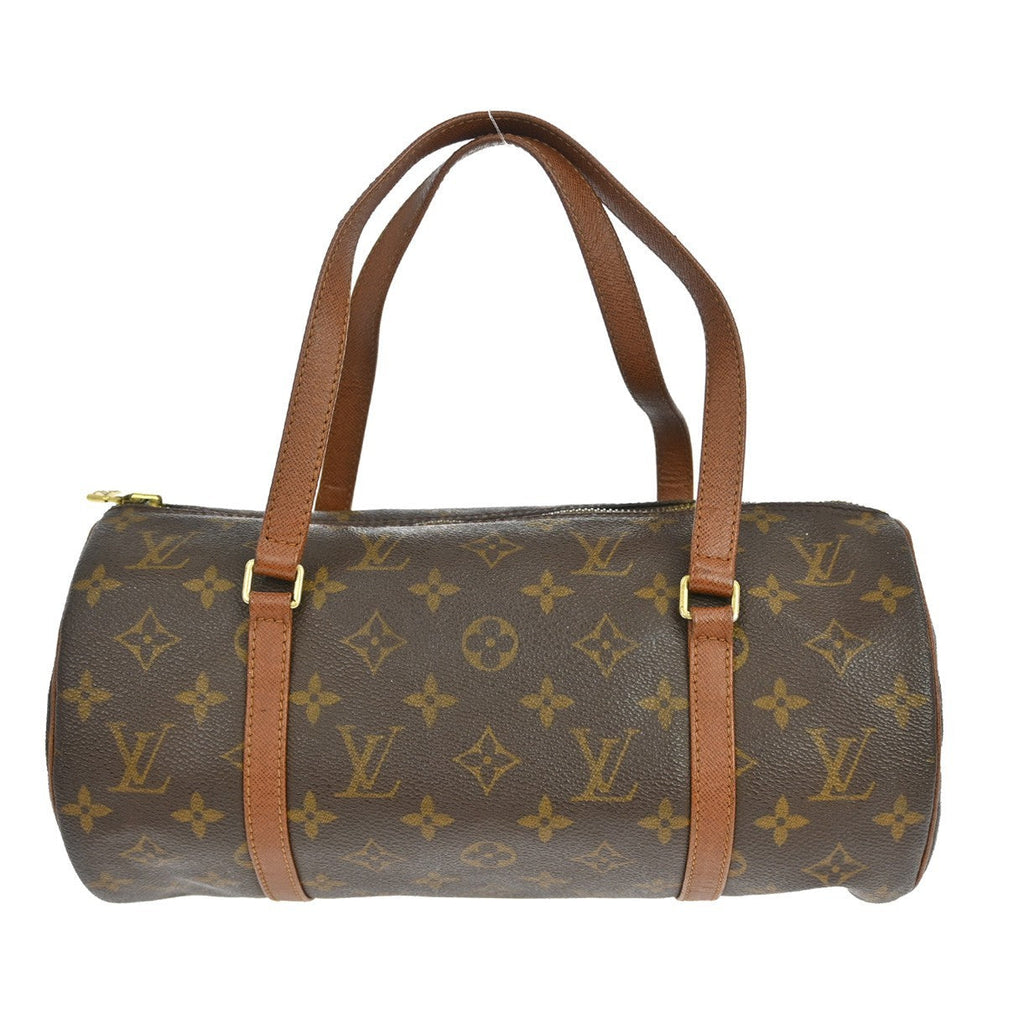 Louis Vuitton Papillon Handbag Monogram Canvas Brown Canvas Handbag ( )