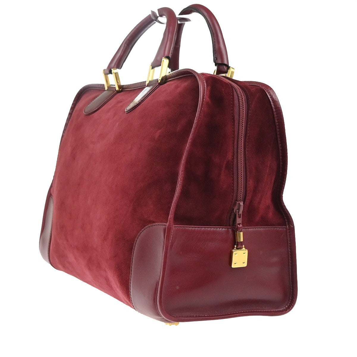 Loewe Amazona Bag Suede Red Suede Handbag (Authentic  )