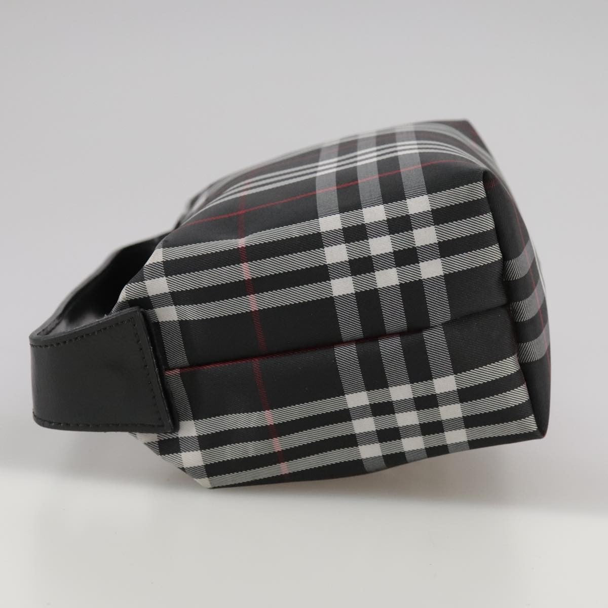 Burberry Nova Check Handbag Nylon Black Nylon Handbag (Authentic  )