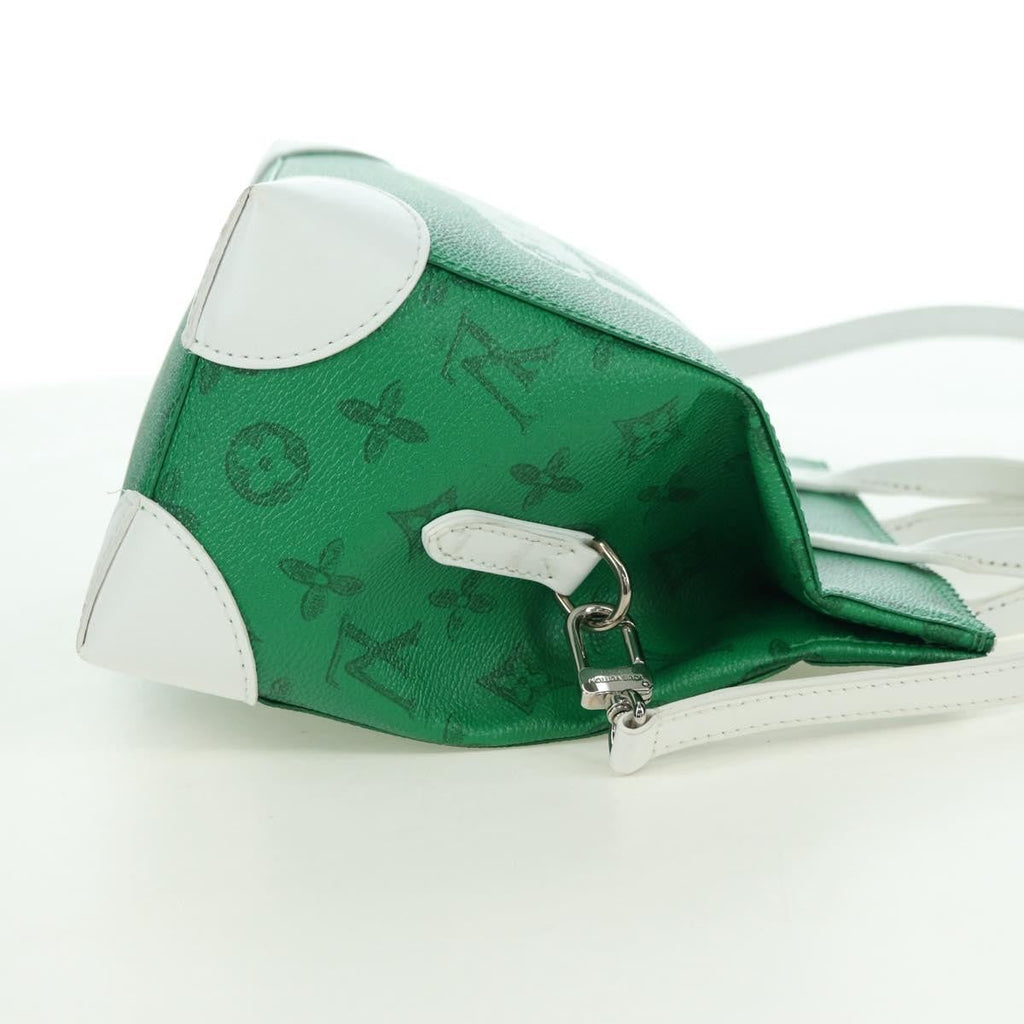 Louis Vuitton Litter Bag Everyday Signature Vintage Monogram Canvas Green Canvas Handbag ( )