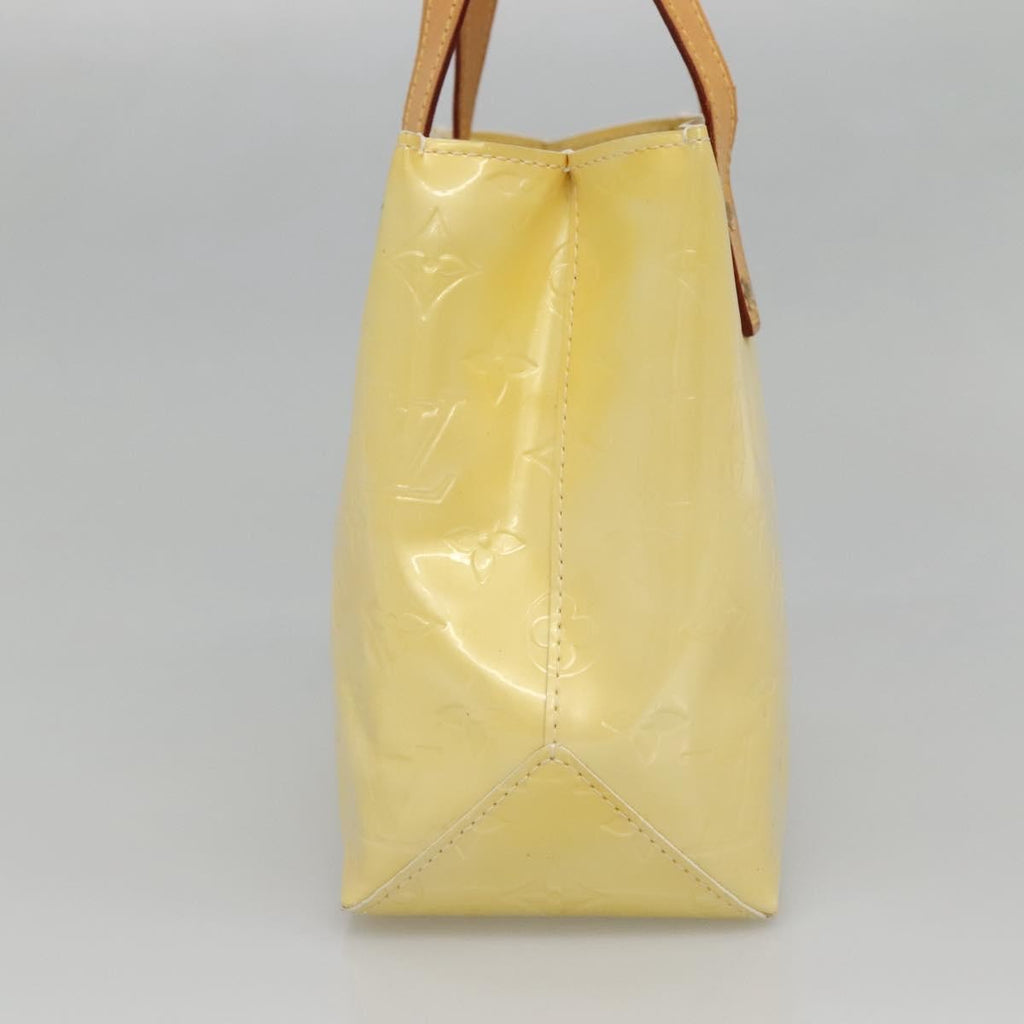 Louis Vuitton Reade Handbag Monogram Vernis Ecru Patent_Leather Bag (Authentic  )