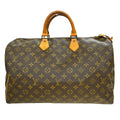Louis Vuitton Speedy Handbag Monogram Canvas Brown Canvas Handbag ( )