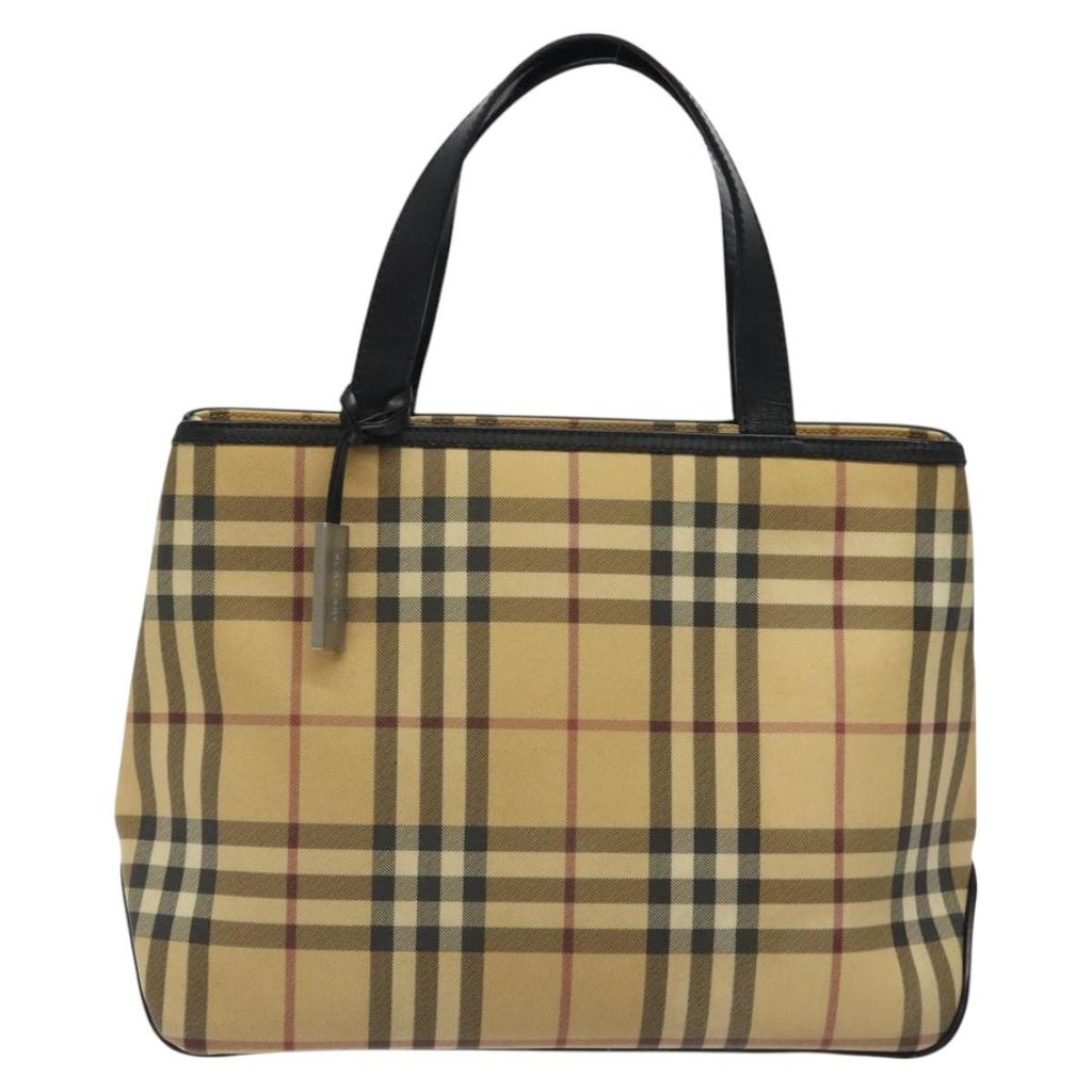 Burberry Nova Check Handbag Nova Check Canvas And Leather Beige Canvas Handbag (Authentic  )