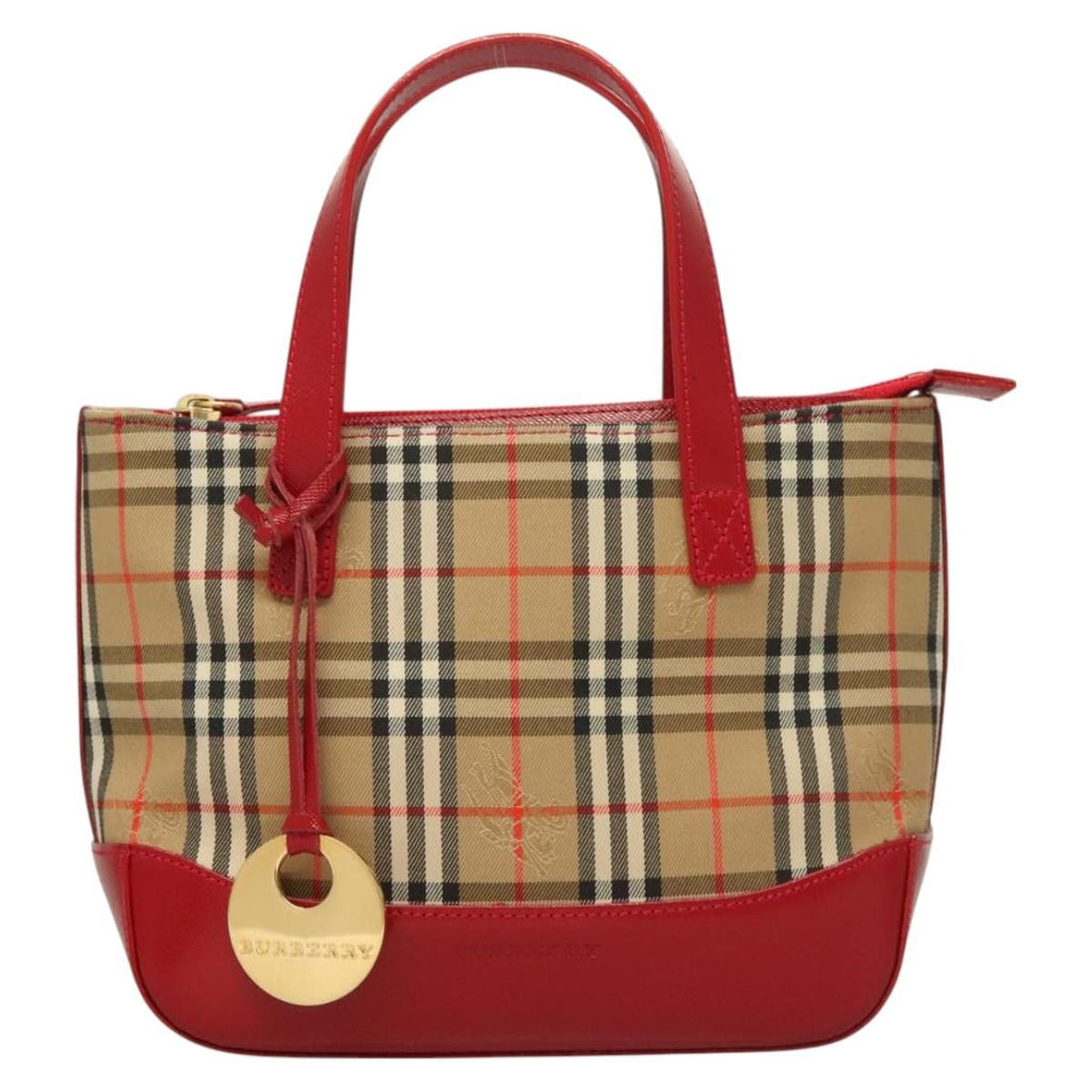 Burberry Nova Check Handbag Nova Check Canvas And Leather Beige Canvas Handbag (Authentic  )