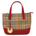 Burberry Nova Check Handbag Nova Check Canvas And Leather Beige Canvas Handbag (Authentic  )