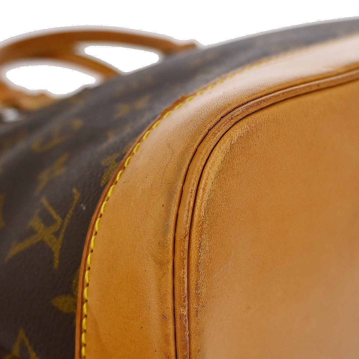 Louis Vuitton Alma Handbag Monogram Canvas Brown Canvas Handbag (Authentic  )