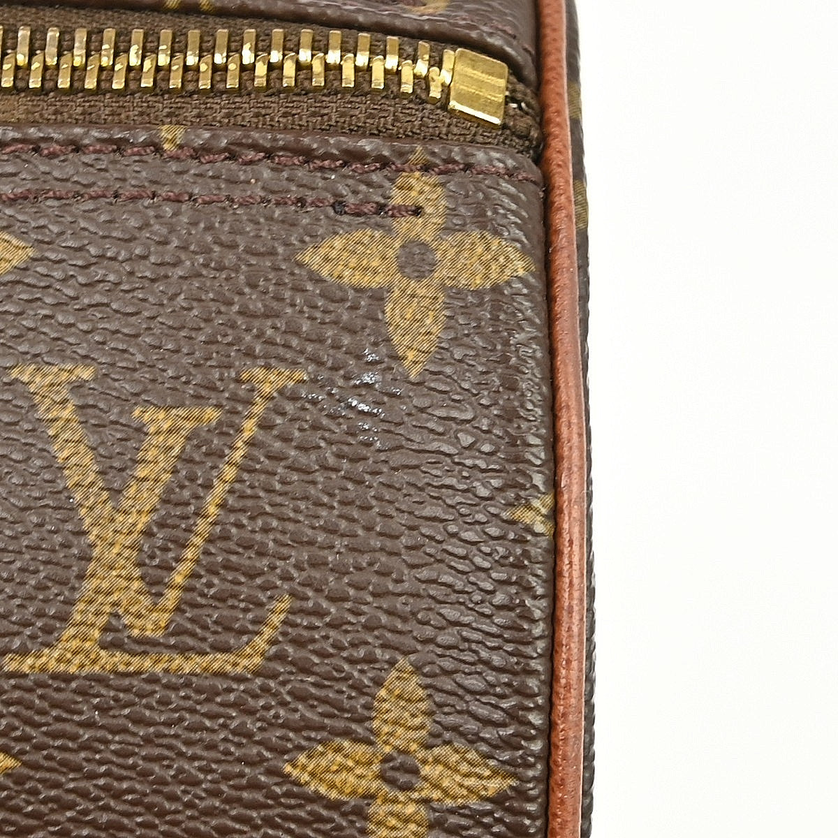 Louis Vuitton Papillon Handbag Monogram Canvas Brown Canvas Handbag ( )