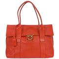 Salvatore Ferragamo Sookie Satchel Leather Red Leather Handbag (Authentic  )