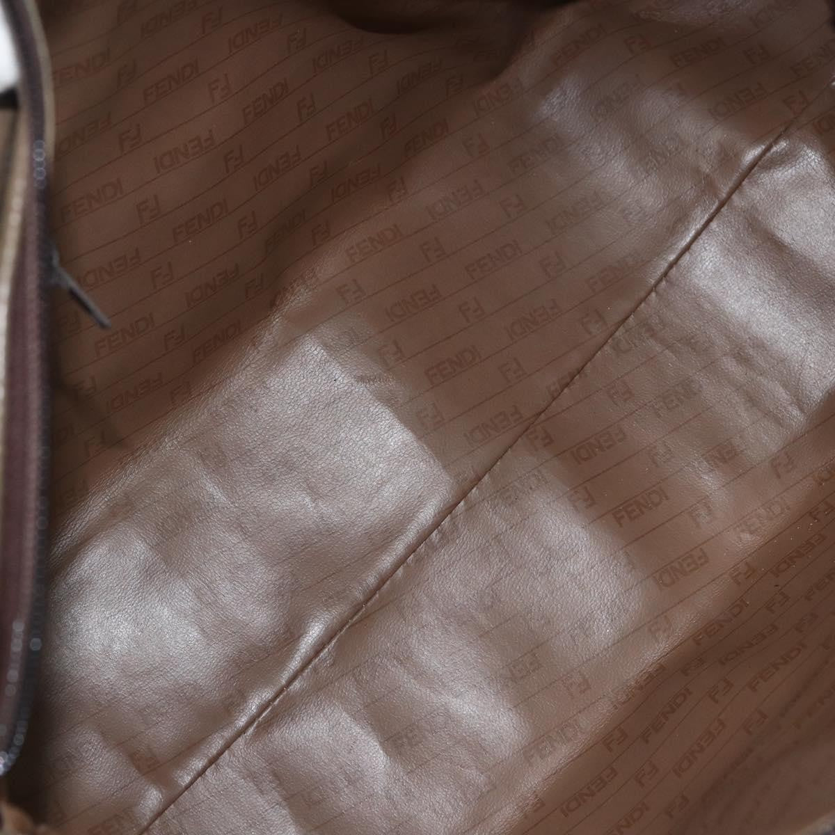 Fendi Zucchino Canvas Brown Canvas Handbag (Authentic  )
