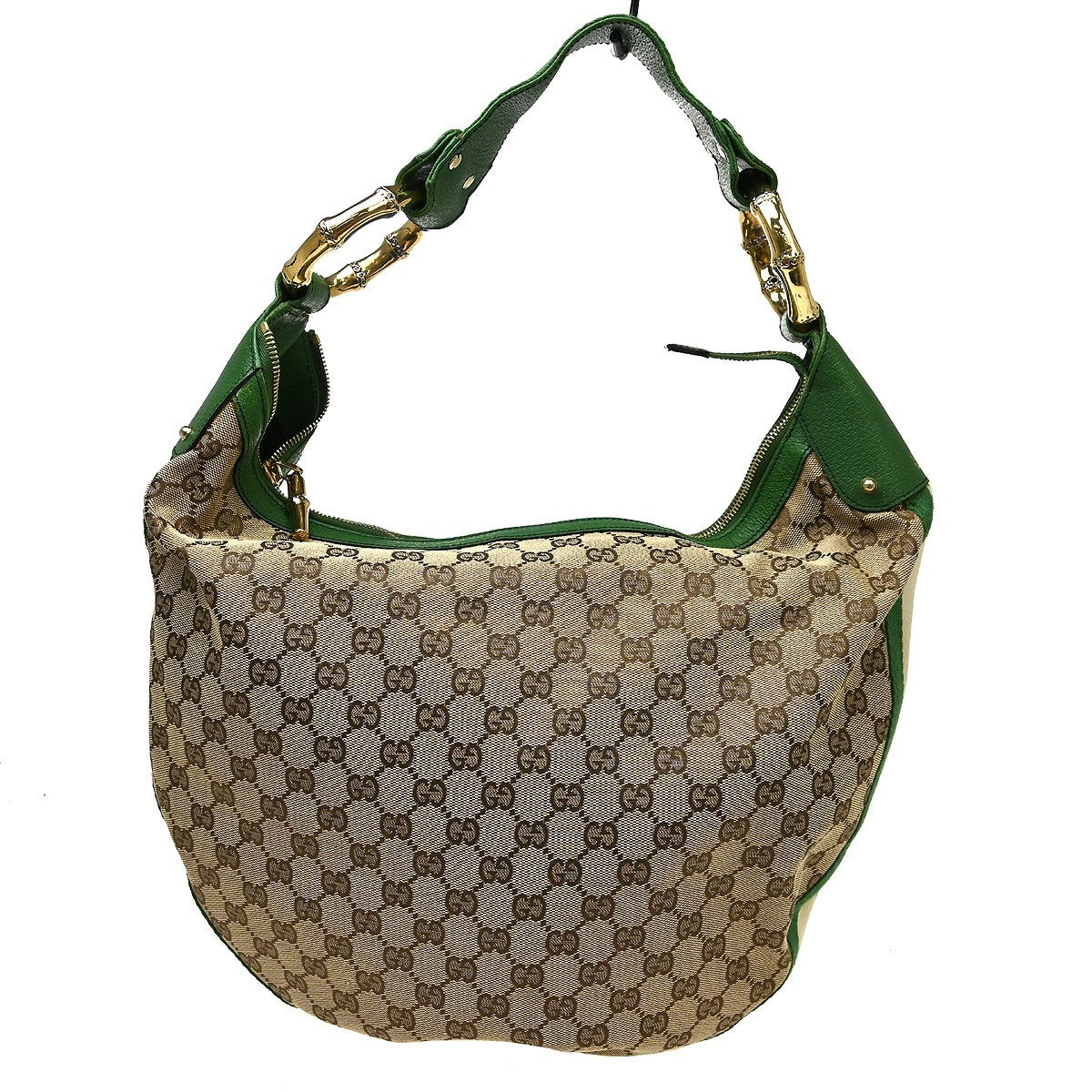 Gucci Bamboo Ring Hobo Guccissima Leather Multicolour Canvas Handbag ( )