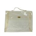 Hermes Kelly Souvenir Bag Vinyl Clear Plastic Handbag (Authentic  )