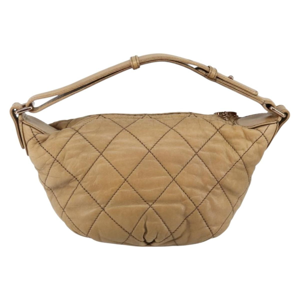 Chanel Cloudy Bundle Hobo Quilted Lambskin Brown Leather Bag (Authentic  )
