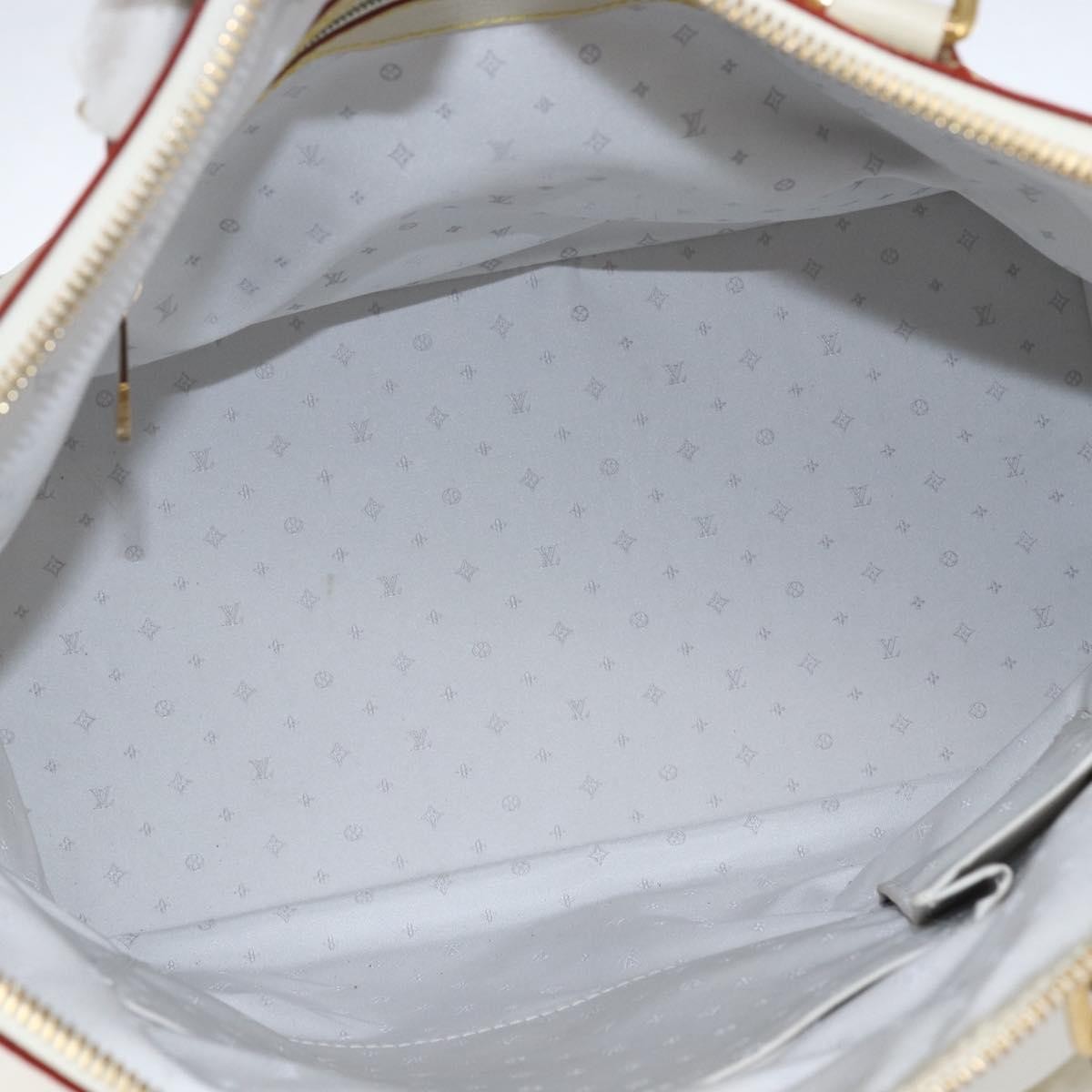 Louis Vuitton Suhali Lockit Handbag Leather White Leather Handbag (Authentic  )
