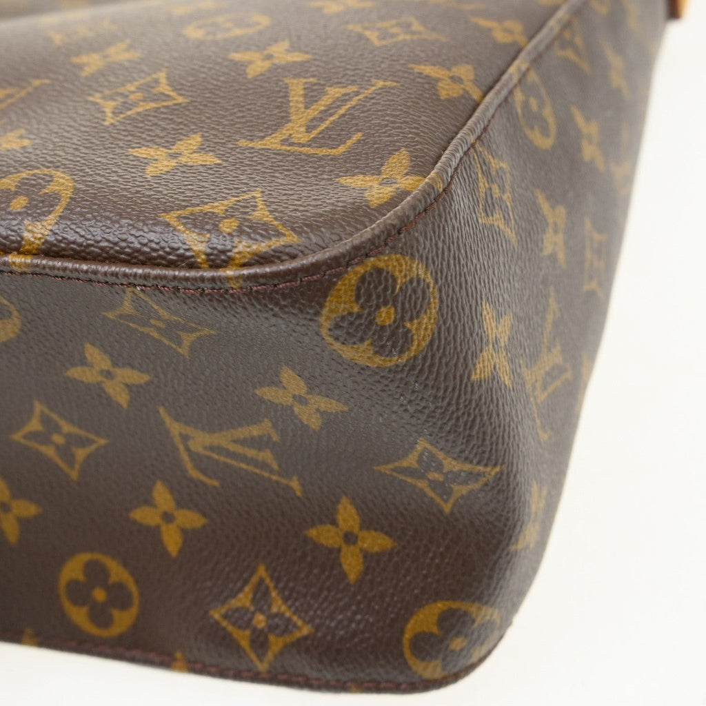 Louis Vuitton Monogram Looping Handbag Monogram Canvas Brown Canvas Handbag ( )