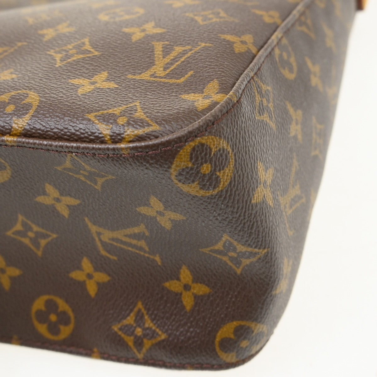 Louis Vuitton Monogram Looping Handbag Monogram Canvas Brown Canvas Handbag ( )