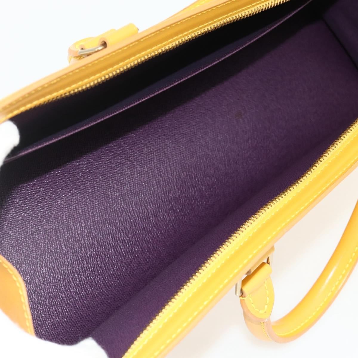 Louis Vuitton Sac Triangle Handbag Epi Leather Yellow Leather Handbag ( )