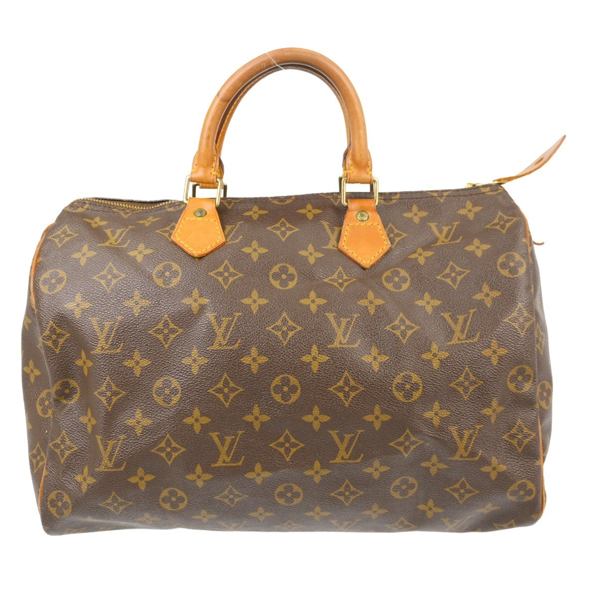 Louis Vuitton Speedy Handbag Monogram Canvas Brown Canvas Handbag ( )