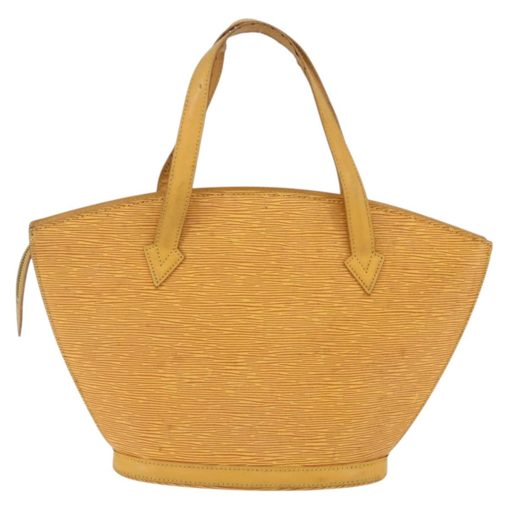 Louis Vuitton Saint Jacques Handbag Epi Leather Yellow Leather Handbag (Authentic  )