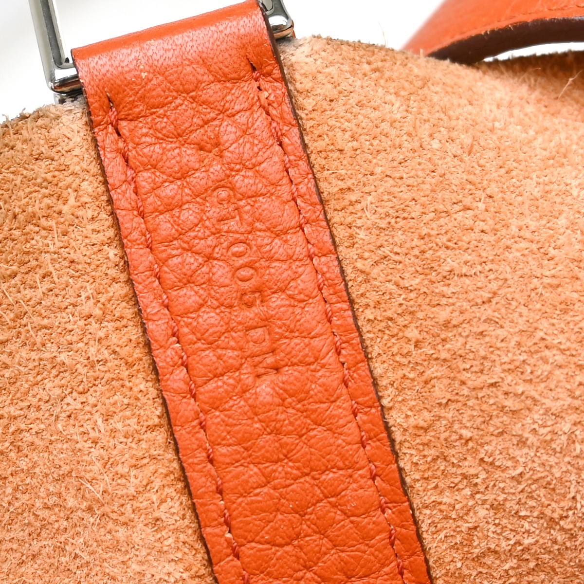 Hermes Picotin Bag Clemence Orange Leather Handbag ( )