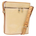 Louis Vuitton Sullivan Handbag Monogram Vernis Beige Patent_Leather Bag (Authentic  )