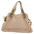 Chloe Paraty Handbag Quilted Leather Beige Leather Handbag ( )