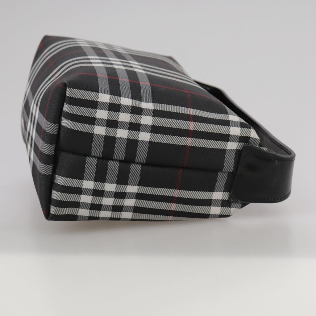 Burberry Nova Check Handbag Nylon Black Nylon Handbag (Authentic  )