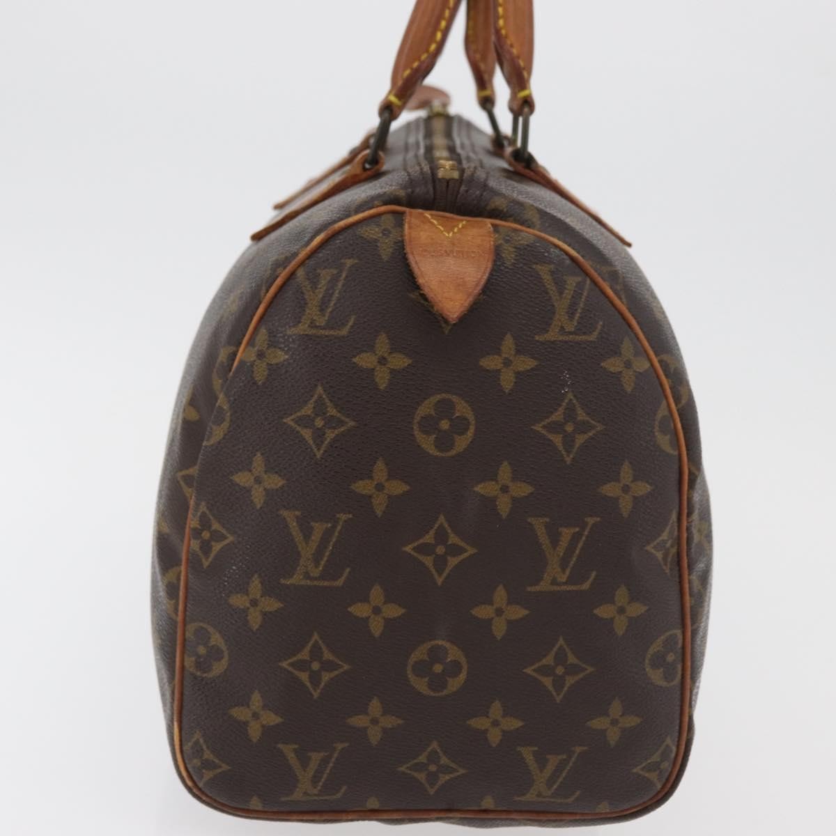 Louis Vuitton Speedy Handbag Monogram Canvas Brown Canvas Handbag ( )