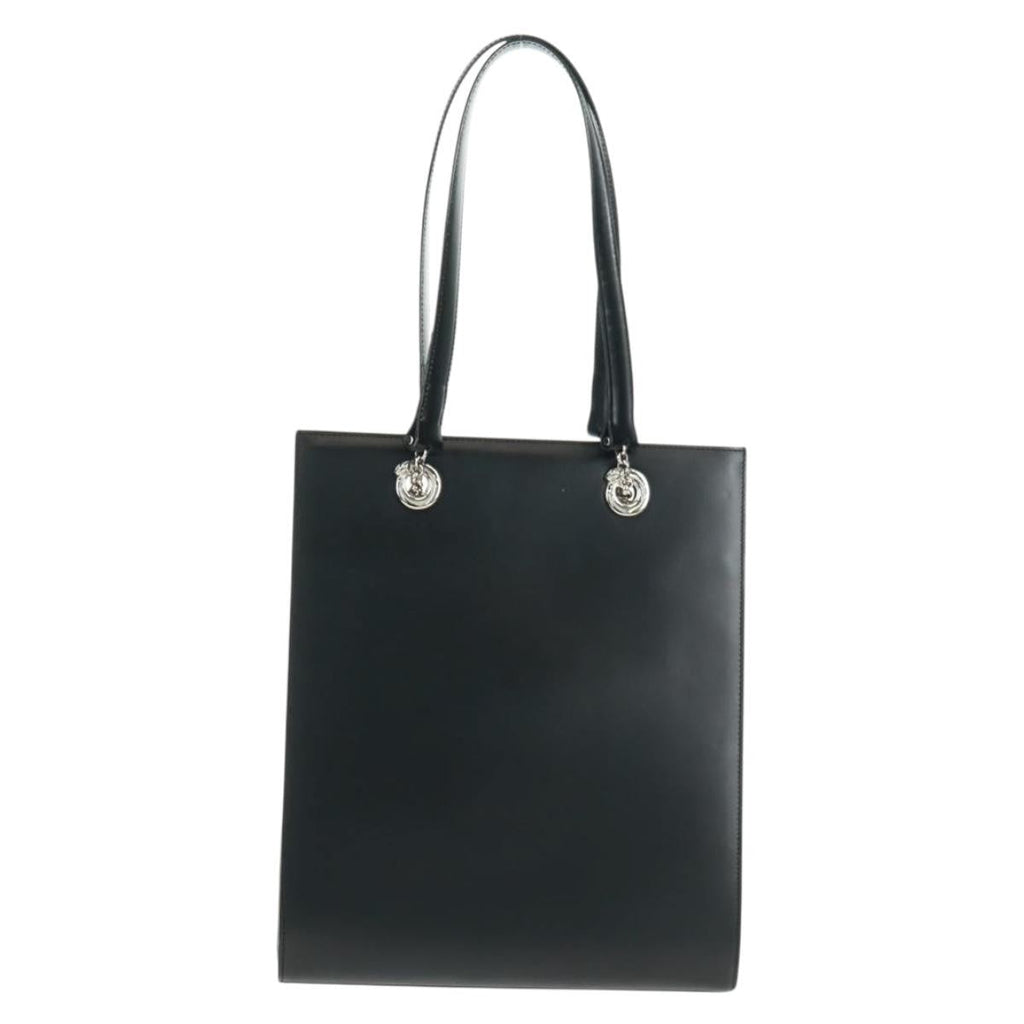 Cartier Panthère Handbag Leather Black Leather Handbag (Authentic  )