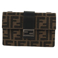 Fendi Baguette Convertible Belt Bag Zucca Canvas Black Canvas Bag (Authentic  )