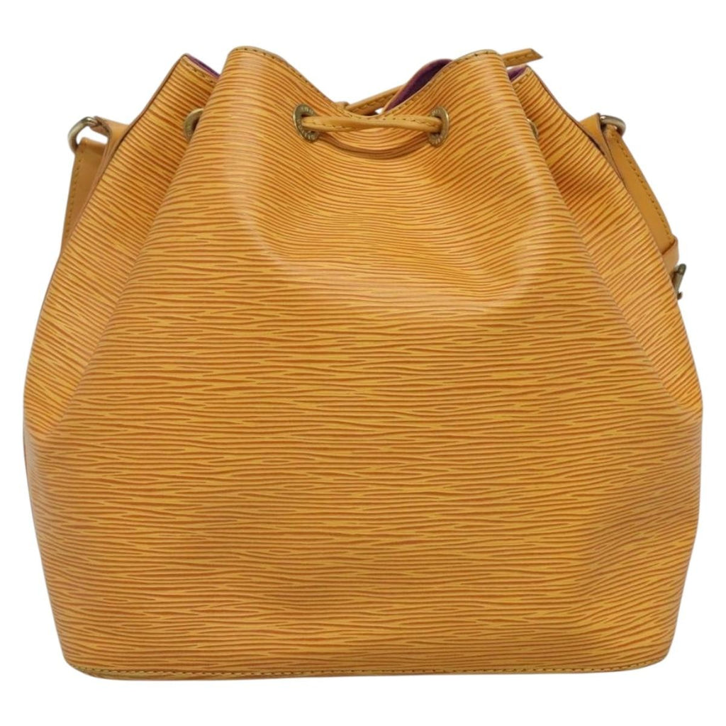 Louis Vuitton Noe Handbag Epi Leather Yellow Leather Bag (Authentic  )