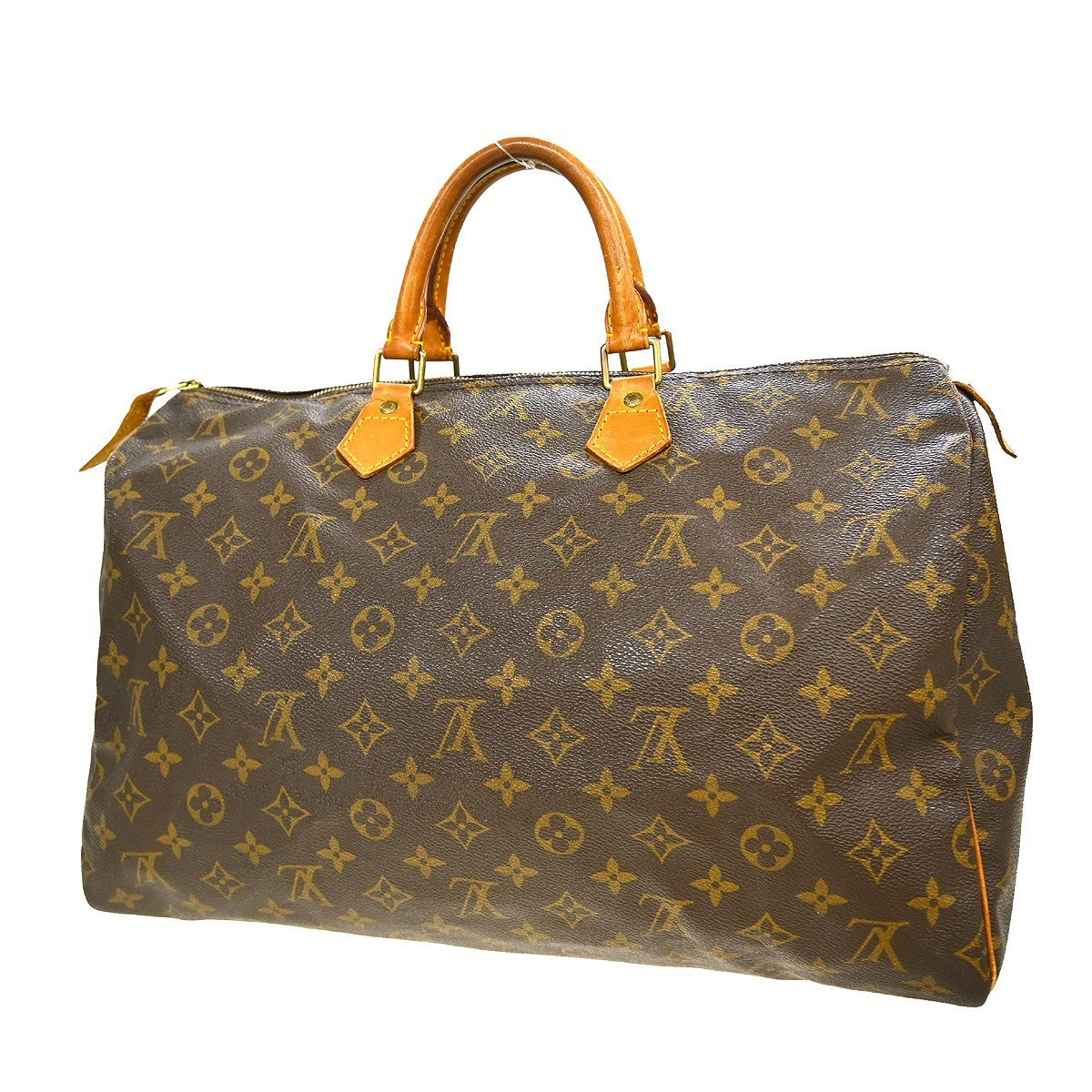 Louis Vuitton Speedy Handbag Monogram Canvas Brown Canvas Handbag ( )