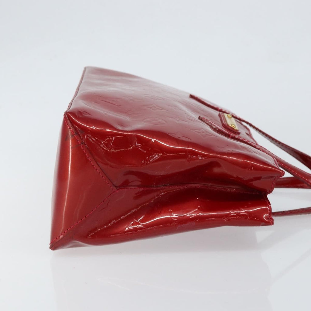 Louis Vuitton Wilshire Handbag Monogram Vernis Red Patent_Leather Handbag (Authentic  )