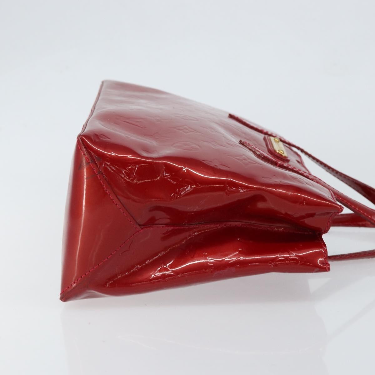 Louis Vuitton Wilshire Handbag Monogram Vernis Red Patent_Leather Handbag (Authentic  )